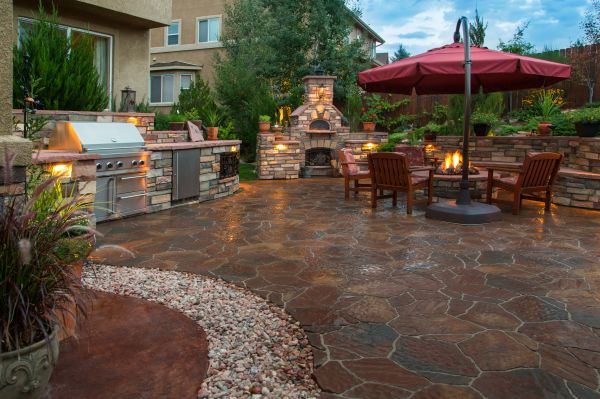 Stone Patio Construction in Little River